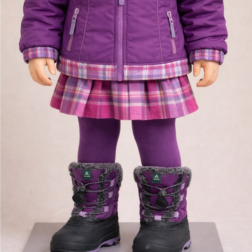 Purple Kamik Warm Fuzzy Winter Boots